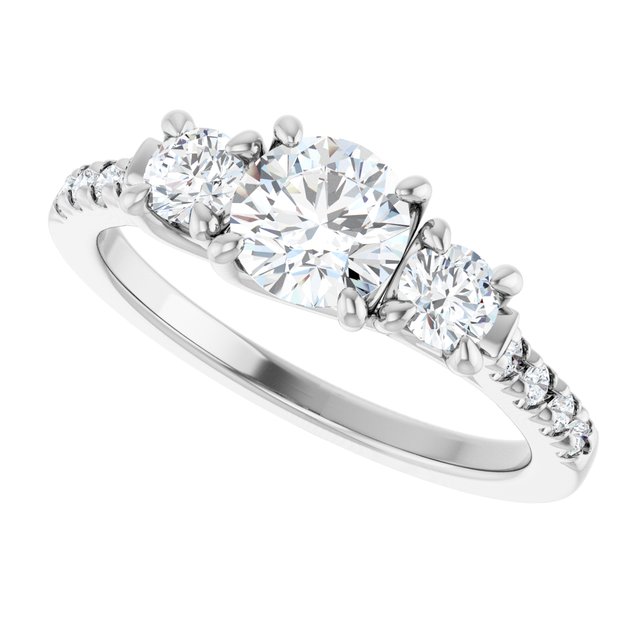 round-french-set-engagement-ring-mounting