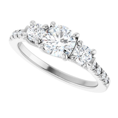 round-french-set-engagement-ring-mounting