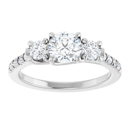 round-french-set-engagement-ring-mounting
