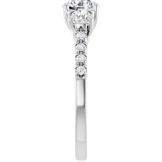round-french-set-engagement-ring-mounting