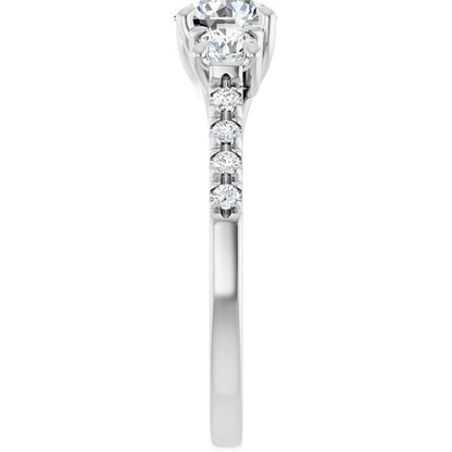 round-french-set-engagement-ring-mounting