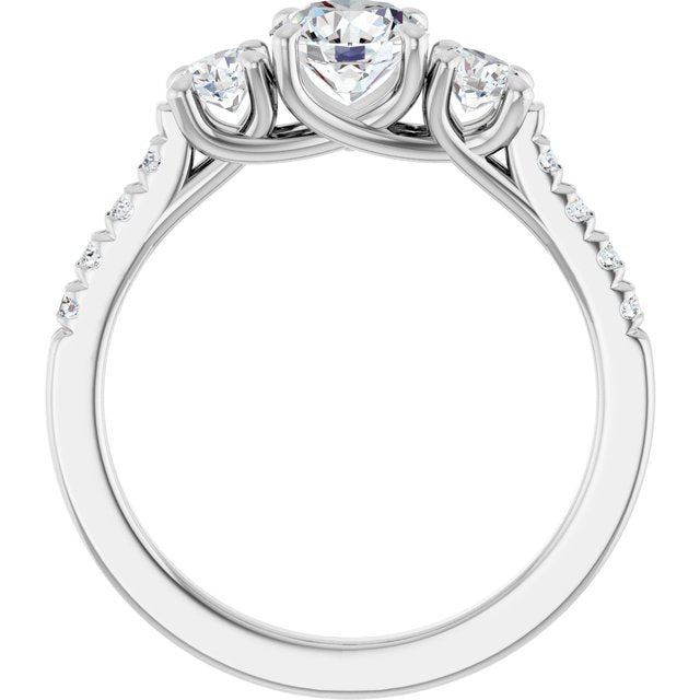 round-french-set-engagement-ring-mounting