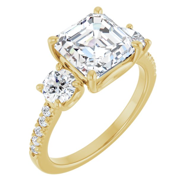 14k-yellow-gold-asscher,18k-yellow-gold-asscher