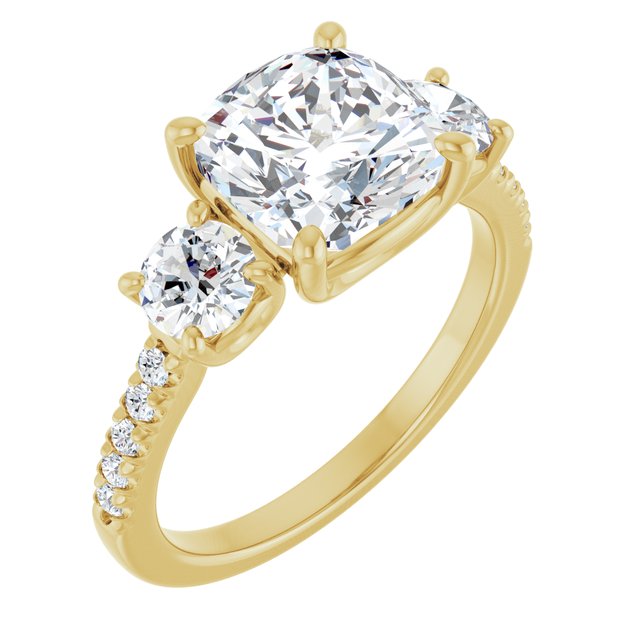 14k-yellow-gold-cushion,18k-yellow-gold-cushion