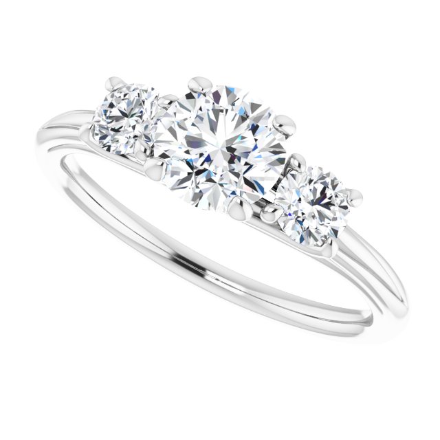 round-three-stone-engagement-ring-mounting