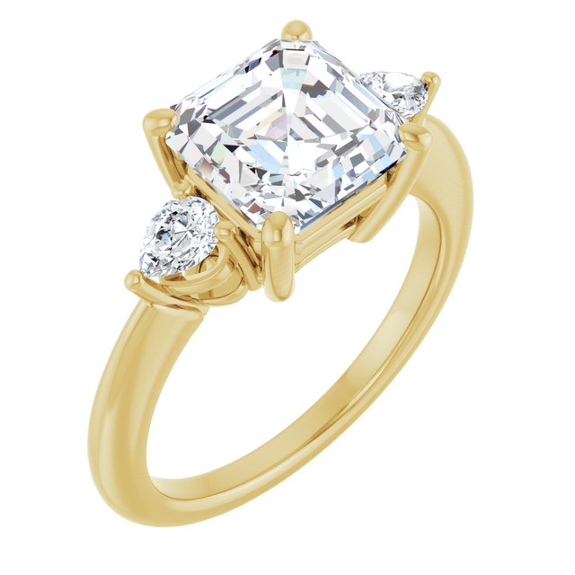 14k-yellow-gold-asscher,18k-yellow-gold-asscher