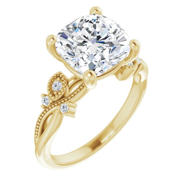 14k-yellow-gold-cushion,18k-yellow-gold-cushion