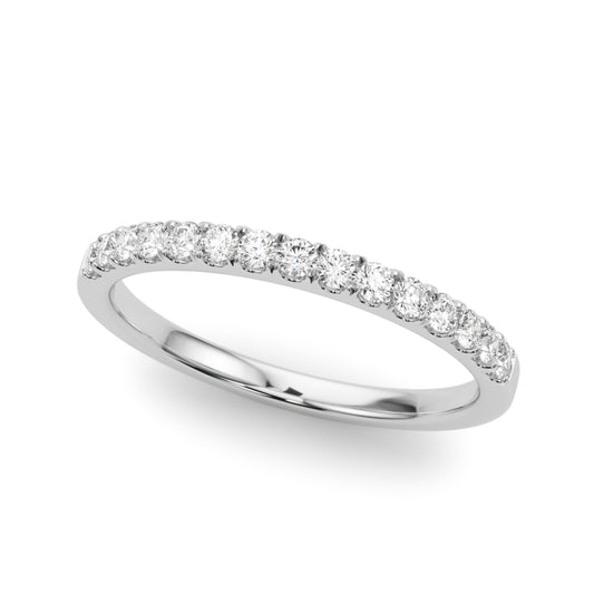 WEDDING BAND HALF ACCENT