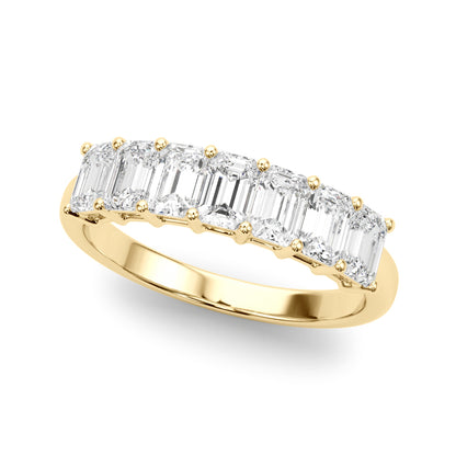 SEVEN STONE EMERALD BAND