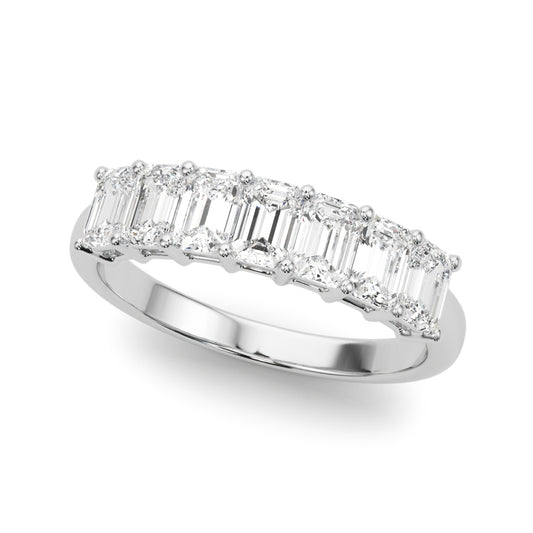 SEVEN STONE EMERALD BAND