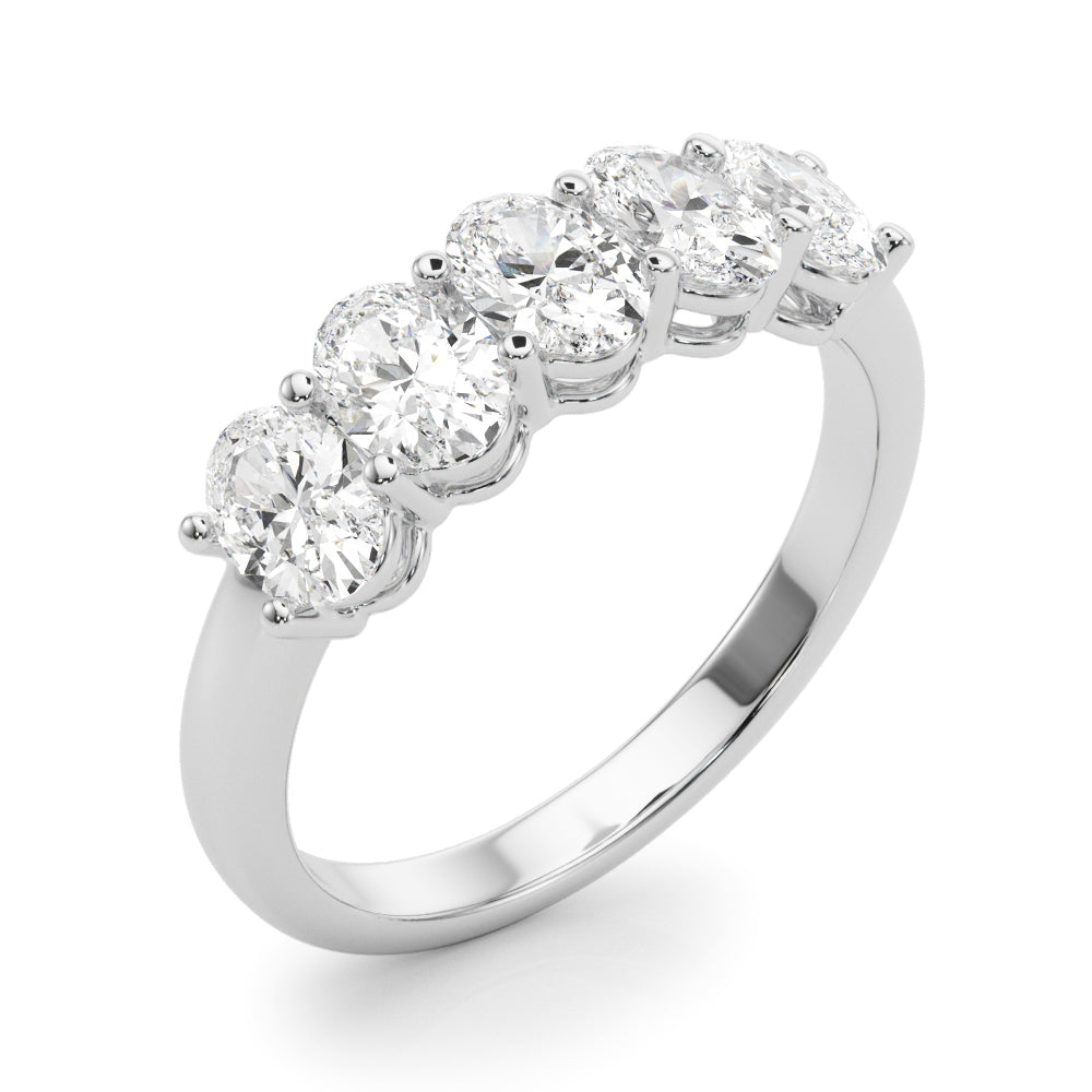 five stone oval band