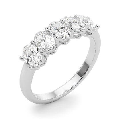 FIVE STONE OVAL BAND