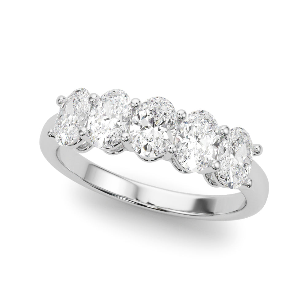 five stone oval band