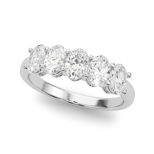 FIVE STONE OVAL BAND