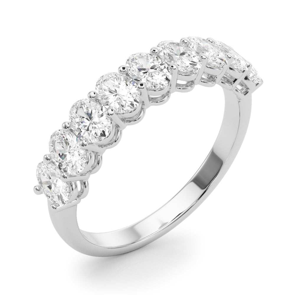 nine stone oval band