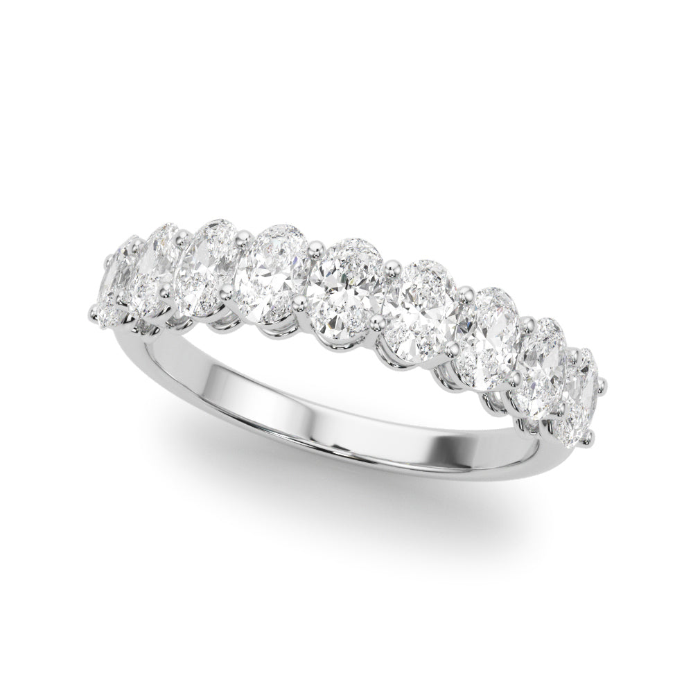 nine stone oval band
