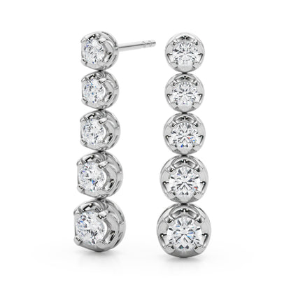 BEZEL DIAMOND EARRINGS