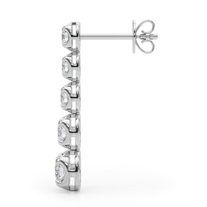 BEZEL DIAMOND EARRINGS