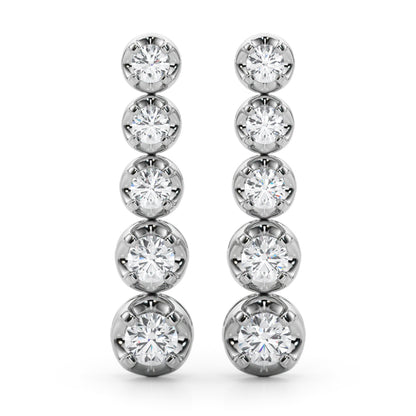 BEZEL DIAMOND EARRINGS