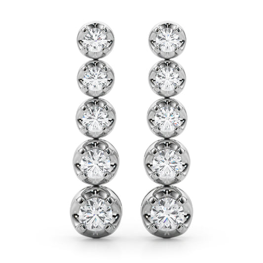BEZEL DIAMOND EARRINGS