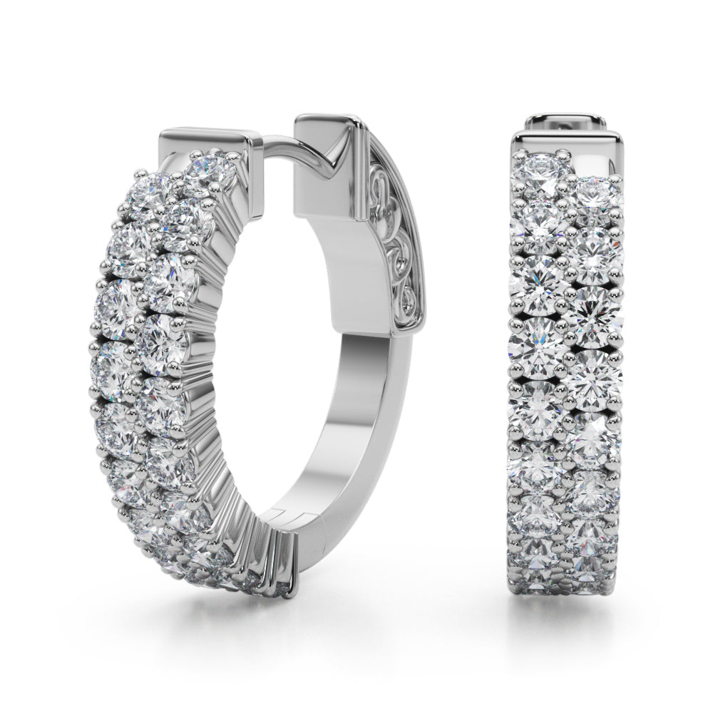 lab grown diamond double row vault lock