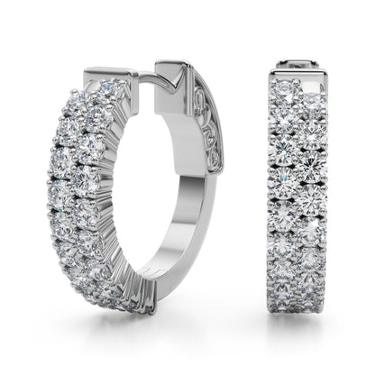 Lab Grown Diamond Double Row Vault Lock