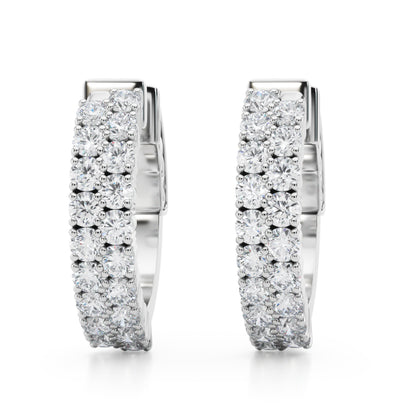 Lab Grown Diamond Double Row Vault Lock