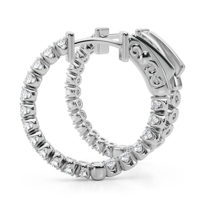 FOUR PRONG ROUND HOOPS