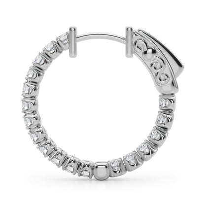 FOUR PRONG ROUND HOOPS