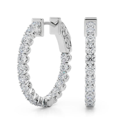 FOUR PRONG ROUND HOOPS