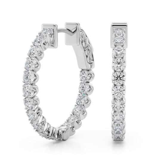 FOUR PRONG ROUND HOOPS