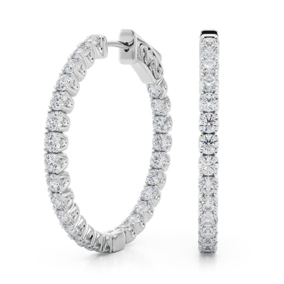 FOUR PRONG ROUND HOOPS