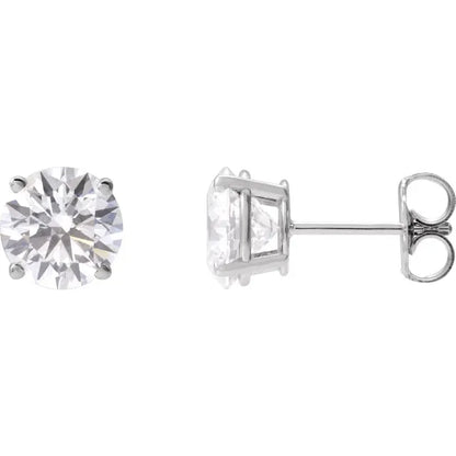 Lab-Grown Diamond Four Prong Stud Earrings